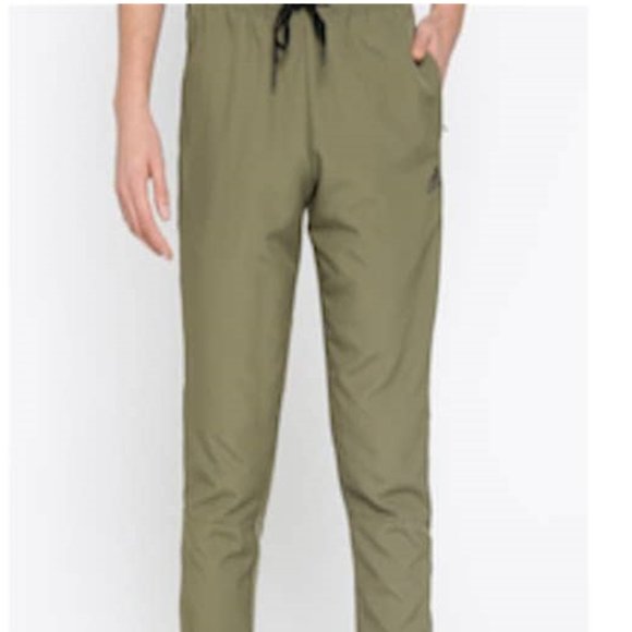 olive green adidas joggers